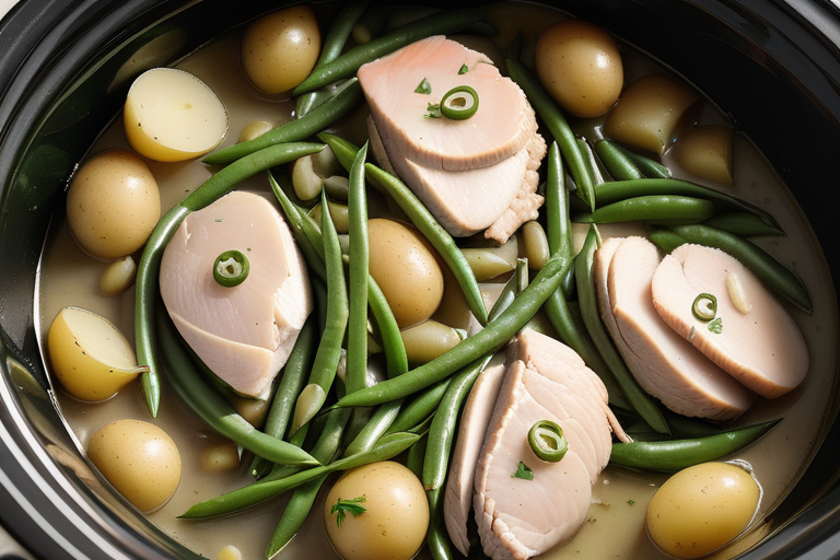 chicken green beans potatoes crock pot