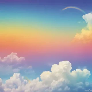 cute rainbow background