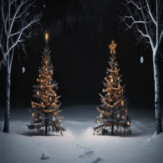 dark christmas wallpaper