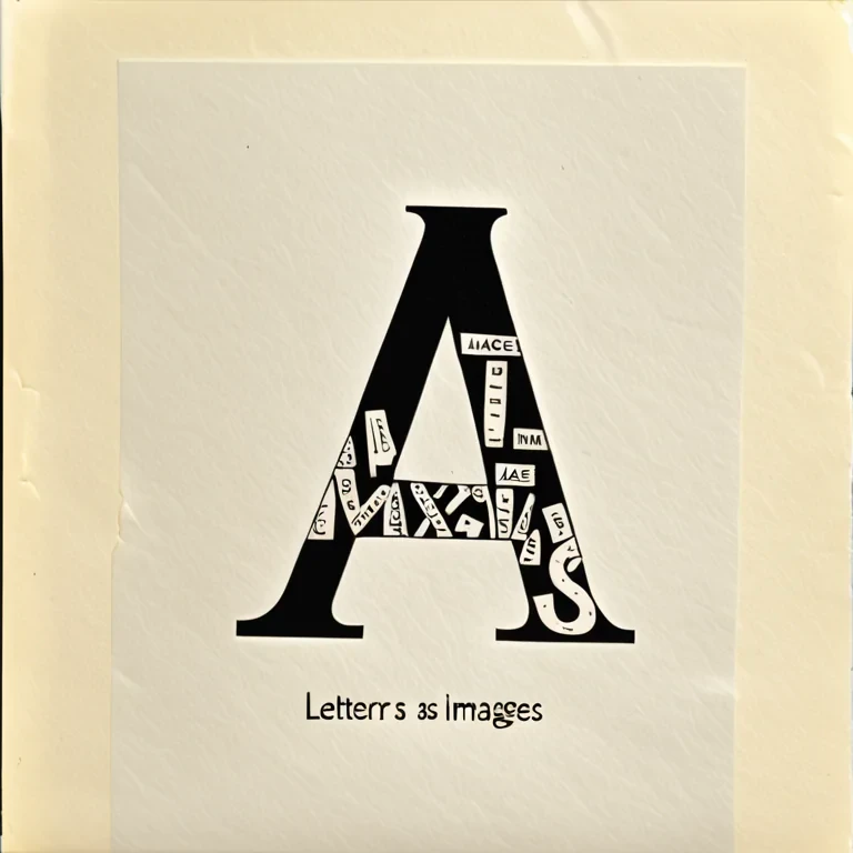 letters as images