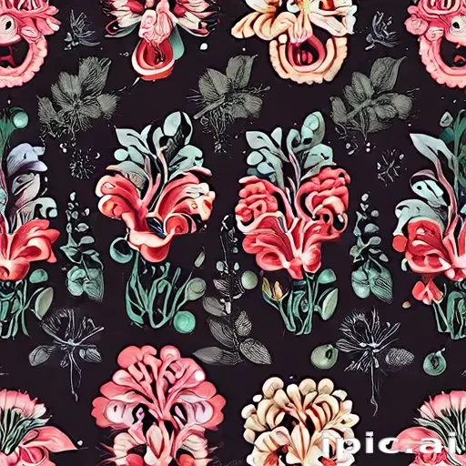 half brain half flowers