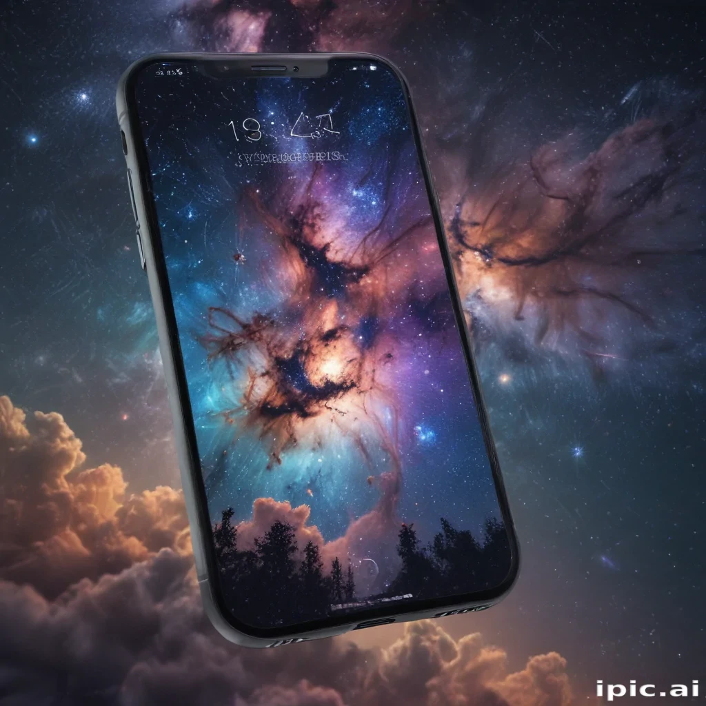 starry background iphone
