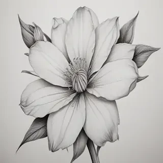 flower drawings pencil