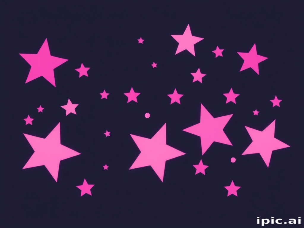 pink stars png