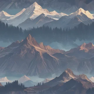 mountains transparent