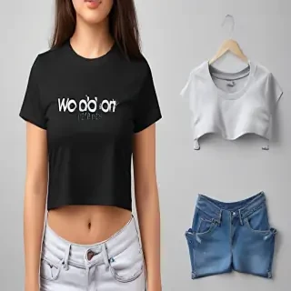 crop top shirt mockup