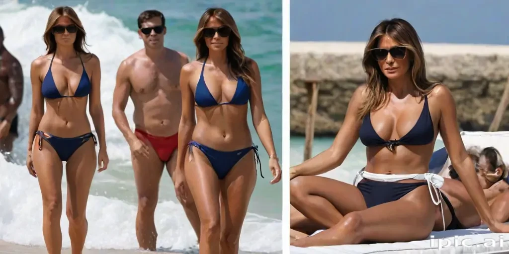 melania trump bikini