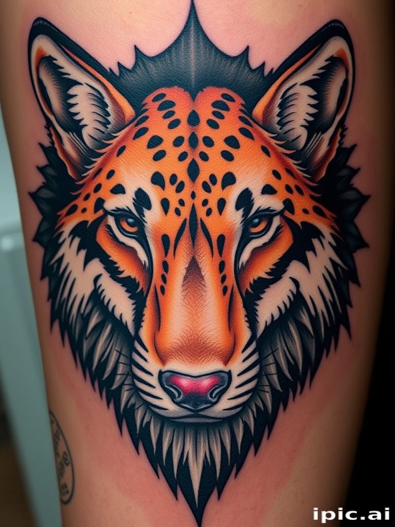 Hyperrealistic "Wildlife Portrait" tattoo showc