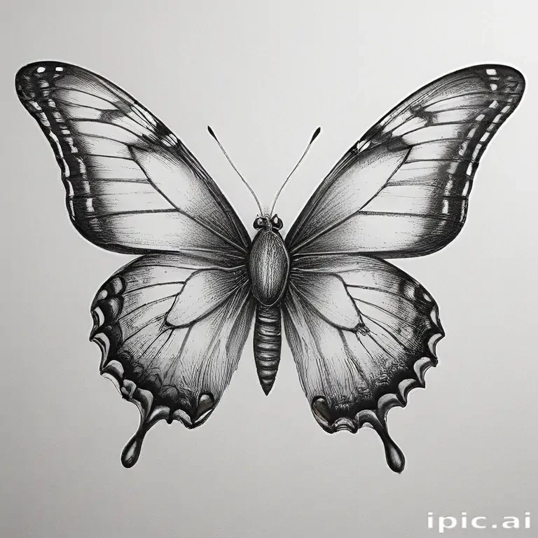 buterfly sketch
