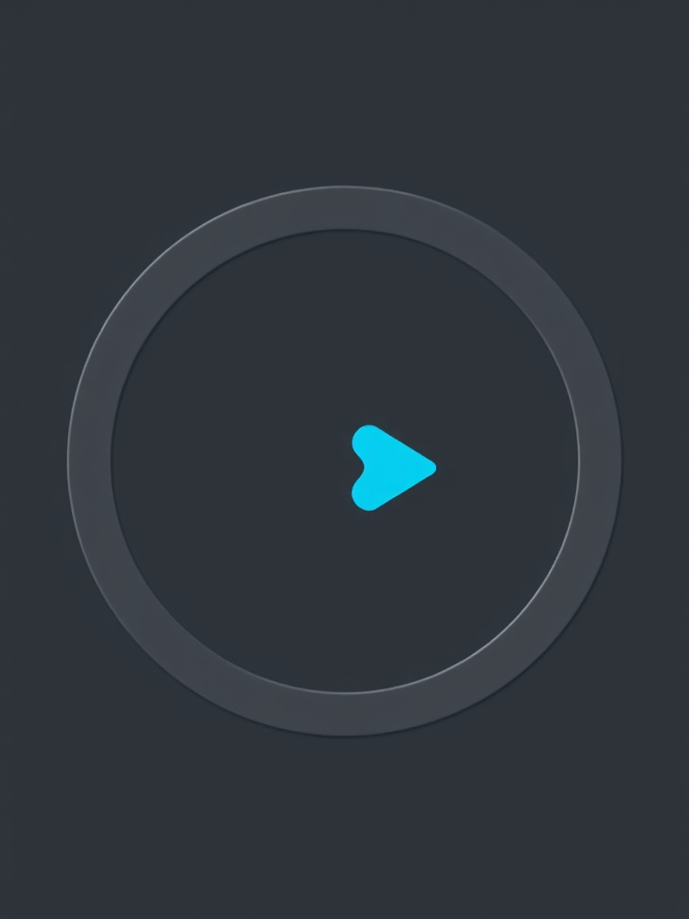 Create a high-resolution circular icon with a blue left arrow in a grey circular border, using a DSLR camera with a 50mm lens, f/1.8 aperture, ISO 100, shot from a front view to enhance clarity and detail.