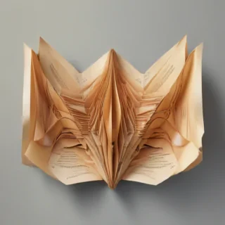 folded paper png