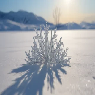 transparent snow