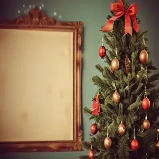 retro christmas image