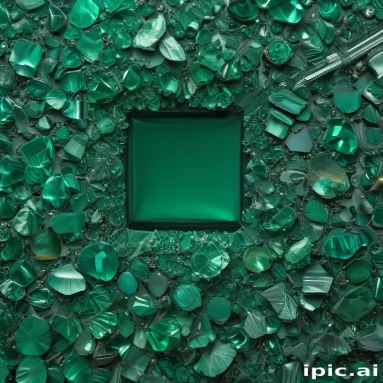 emerald green background