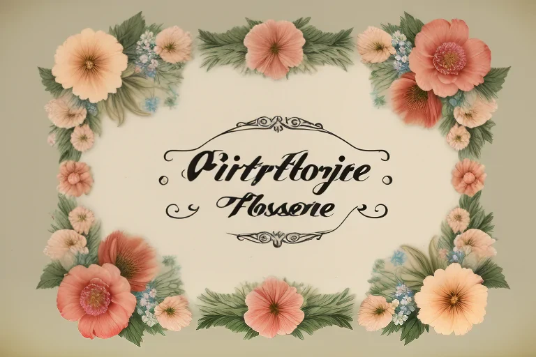 vintage floral png