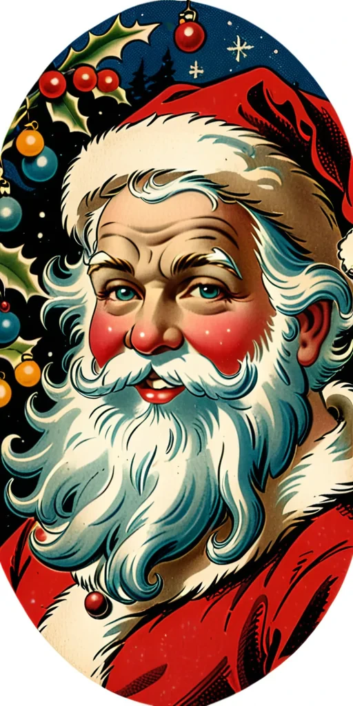 vintage santa images free