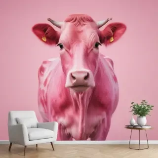 pink cow print wallpaper
