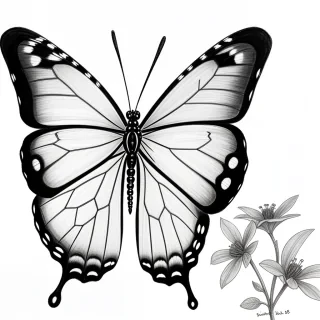 butterfly drawing picture