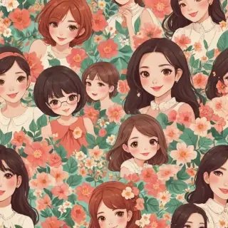 cute women background