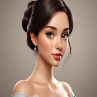 brunette cartoon character