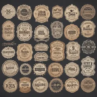 vintage stickers png