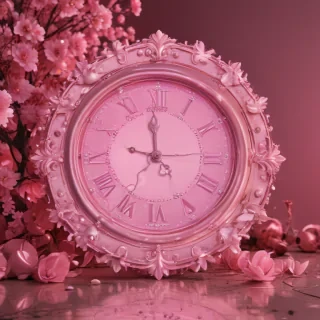 pink happy new year 2024