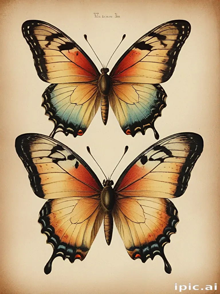 vintage butterfly illustration