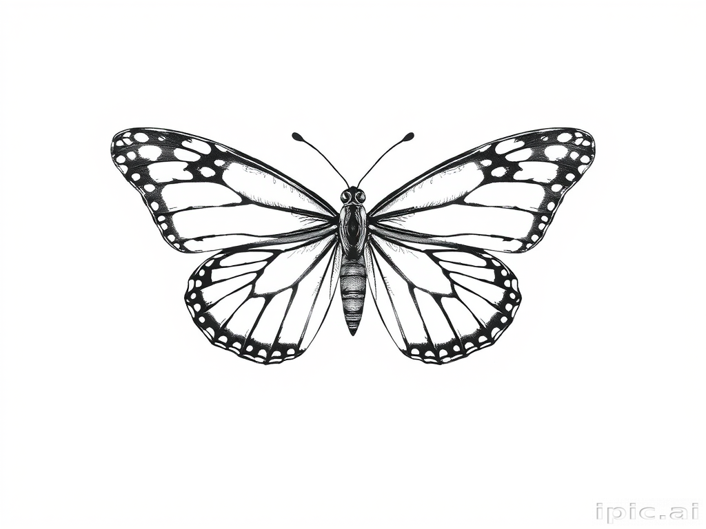 drawing of a butterfly