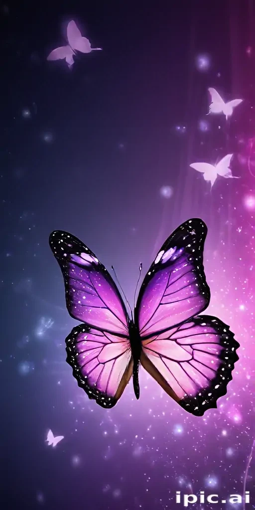 glitter butterfly wallpaper