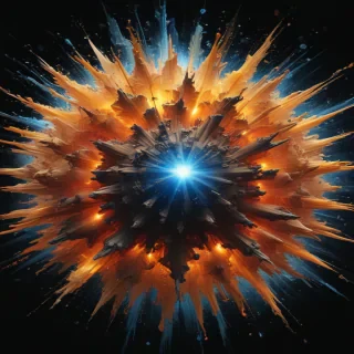 transparent explosion