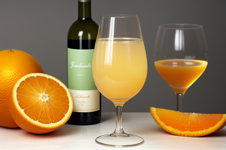 white wine and orange juice