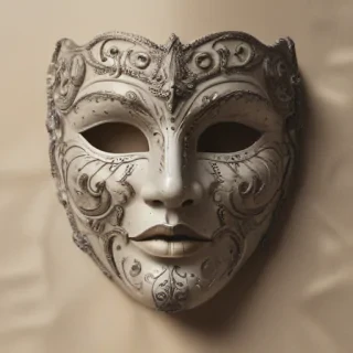 drawing of a mask
