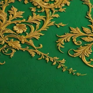 green and gold background