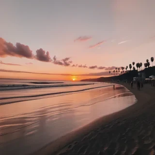 beach sunset aesthetic