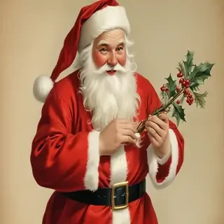 vintage santa images free
