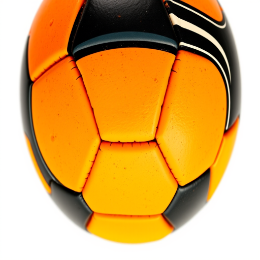 Create a high-resolution image of a soccer ball on a clean white background, capture using a DSLR camera with a 50mm lens, aperture set to f/2.8 for shallow depth of field, ISO 100 for clarity, and natural lighting to enhance texture and detail.
