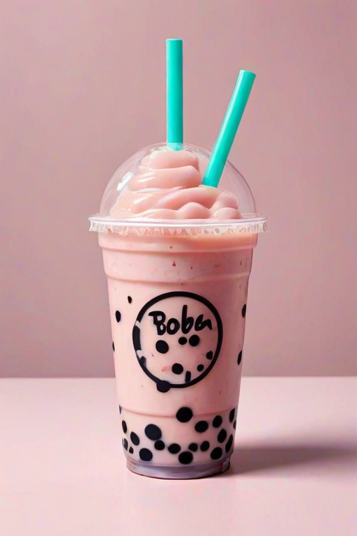 aesthetic boba tea background