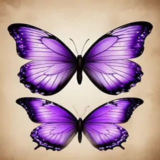 purple butterfly clipart
