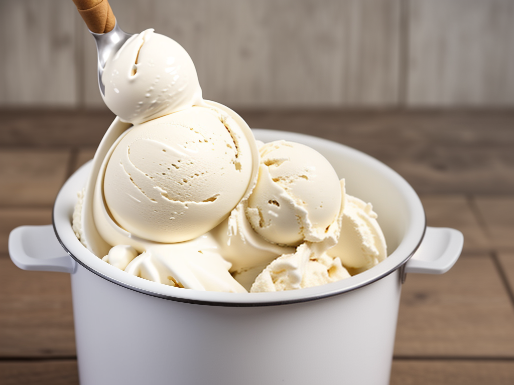 gallon of vanilla ice cream