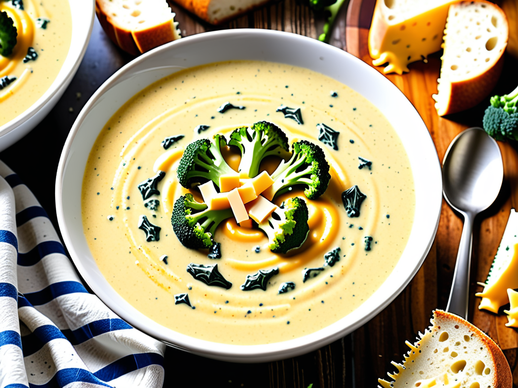what to eat with broccoli cheddar soup