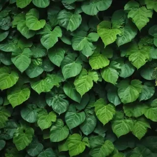 background with green leaves