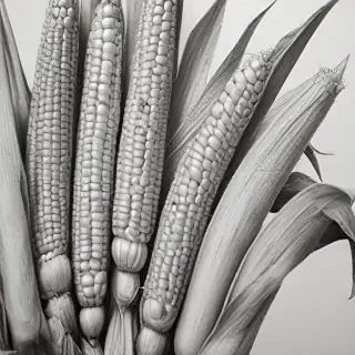 corn drawing