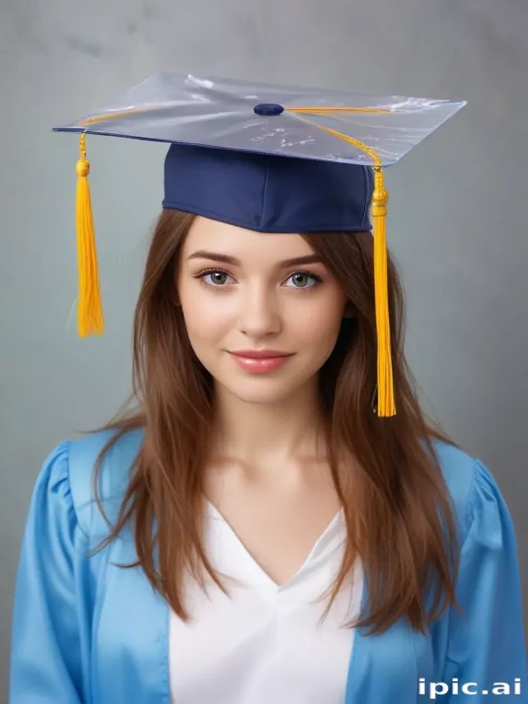 transparent graduation cap