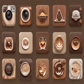 aesthetics brown instagram highlight icons