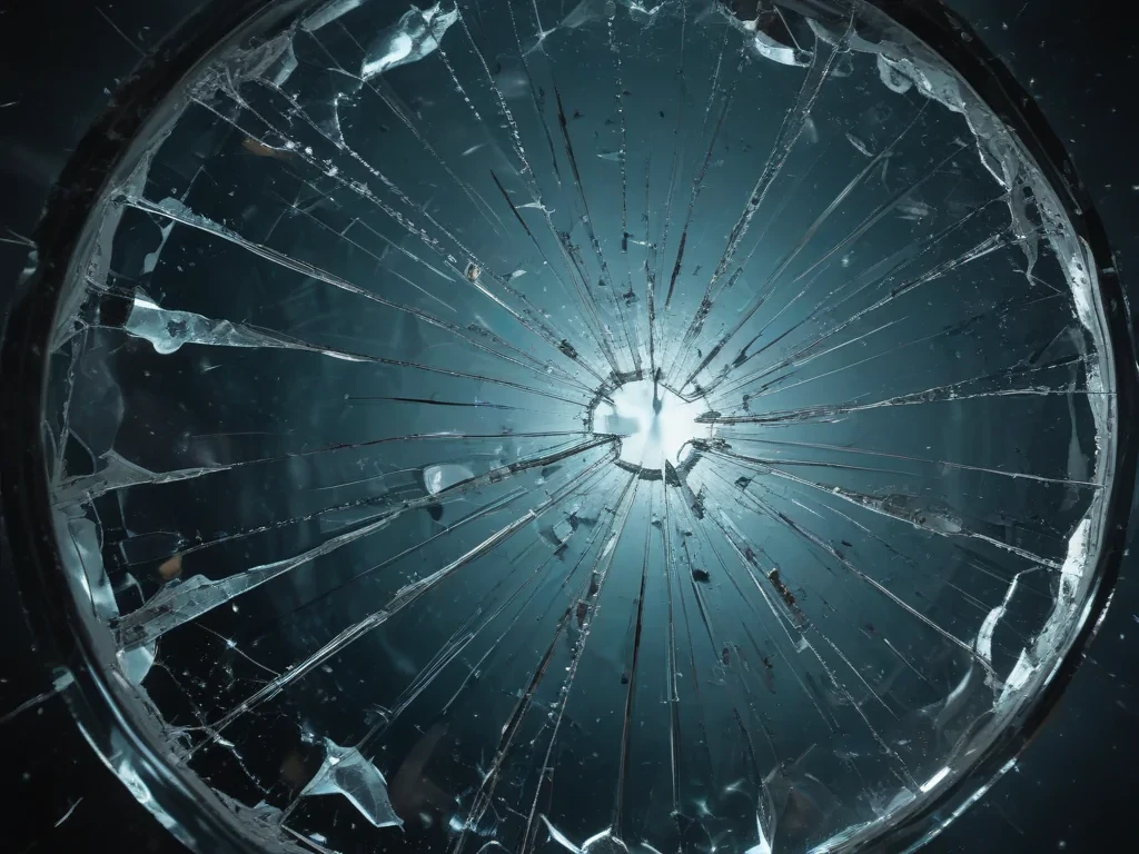 broken glass overlay