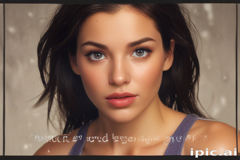 Captivating Portrait of a Young Woman with Striking Features and Expression