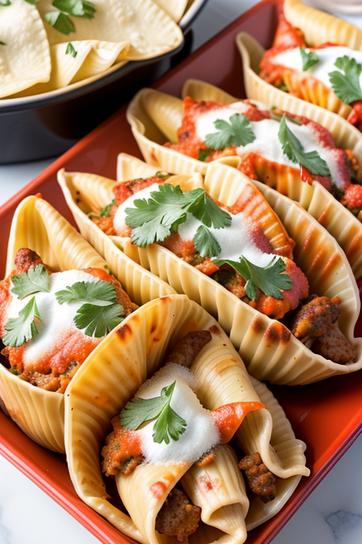 taco stuffed shells air fryer