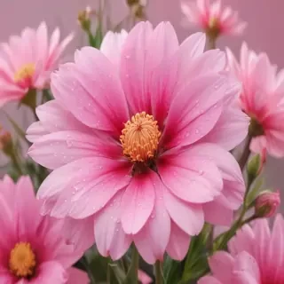 pink flower background
