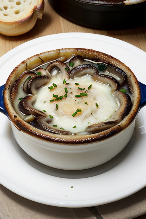 french onion soup with mushrooms
