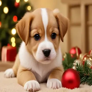 christmas puppy backgrounds